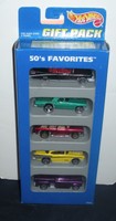 Hot Wheels Gift Pack 50's Favorites 1996 15068 '59 Caddy '57 T-bird Chevy No... on sale Hot Wheels Gift Pack 50's Favorites 1996 15068 '59 Caddy '57 T-bird Chevy No... on sale