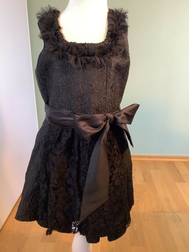 ❤️Dirndl Kinderdirndl Kinga Mathe schwarz Spitze Edel Gr.92 !NEU!❤️ - Bild 3 von 7