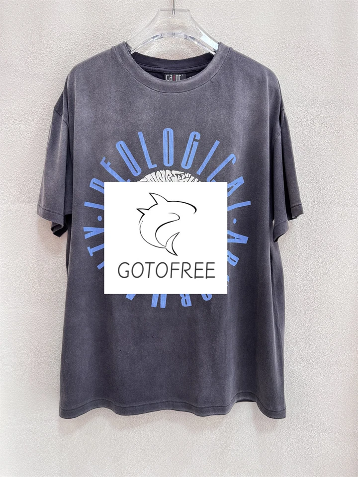 Camiseta GOTOFREE VINTAGE IDEOLÓGICA VERÃO PRETA SANTO PAZ ALGODÃO TOP - Imagem 4 de 4