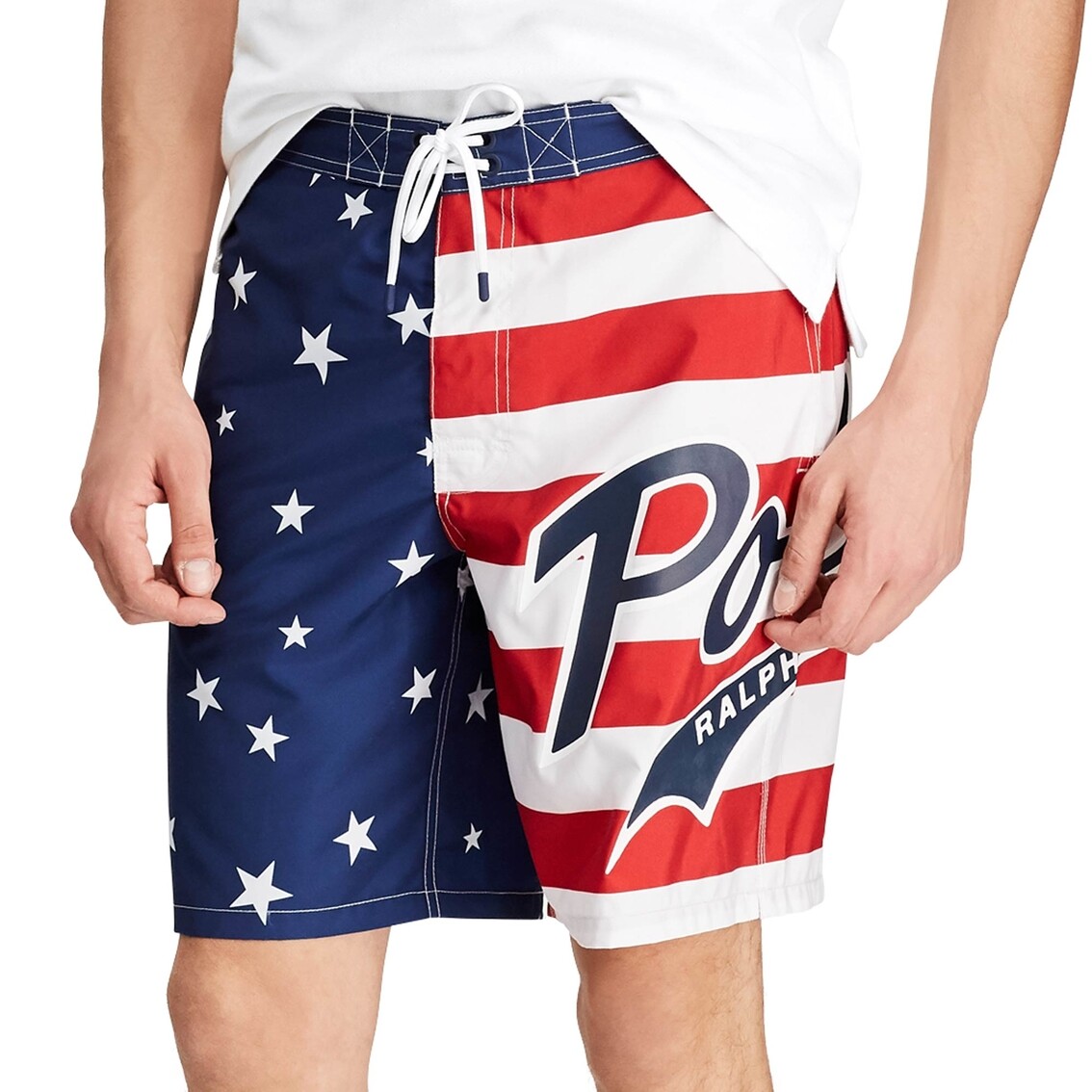 Polo Ralph Lauren USA American Flag Patriotic Swim Trunk Pants
