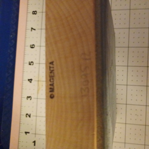 Used Wood Mount Stamp Magenta xl Cat Kitten Caturday vet shelter rescue adoption - Picture 4 of 4