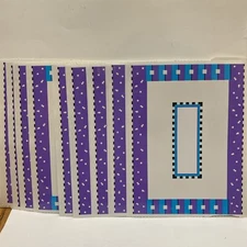 Mrs Grossman's Stickers Lot Vintage 2000 Frames CELEBRATE. 9-Sheets 6x7.5”