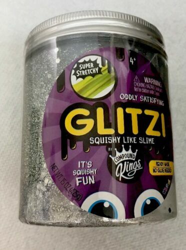 Glitzi by Compound Kings silberner Glitzer zerdrückbar wie Schleim 15 Unzen - Bild 4 von 4