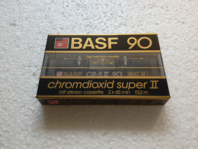 BASF CR-S II chromdioxid super II 90 MC Kassette Tape NEU und OVP