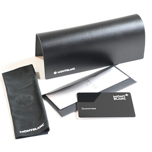 Montblanc MB0175S 004 Mens Authentic Sunglasses Gray/Blue, 50mm - New - Picture 7 of 8