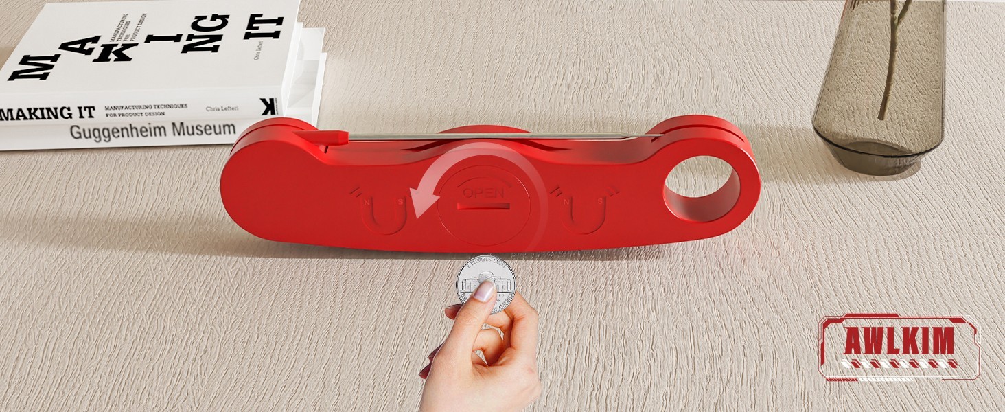 AWLKIM® Meat Thermometer Digital - Instant Read Waterproof Food Thermometer with