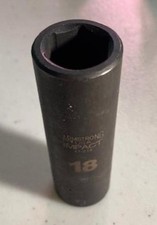 Armstrong 47-218 18mm 12 Drive 6 Point Deep Impact Socket Usa Armstrong 47-218 18mm 12 Drive 6 Point Deep Impact Socket Usa