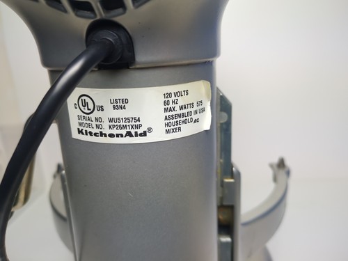 KitchenAid Pro 600 Series Stand Mixer 590 Watt Contour Silver Main Unit Only - Picture 5 of 5