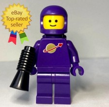 **NEW** 100% LEGO Classic Purple Spaceman UV PRINT Minifigure