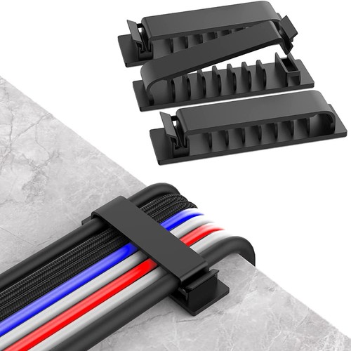 Cord Holder Wire Organizer Cable Organizer Cable Clamp Flexible Cable Winder - 第 1/20 張圖片