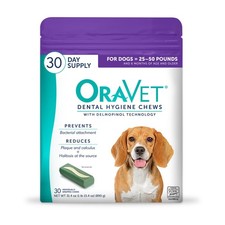 Dental Chews for Dogs, Oral Care and Hygiene Chews Medium Dogs, 2550 lbs. Pur...
