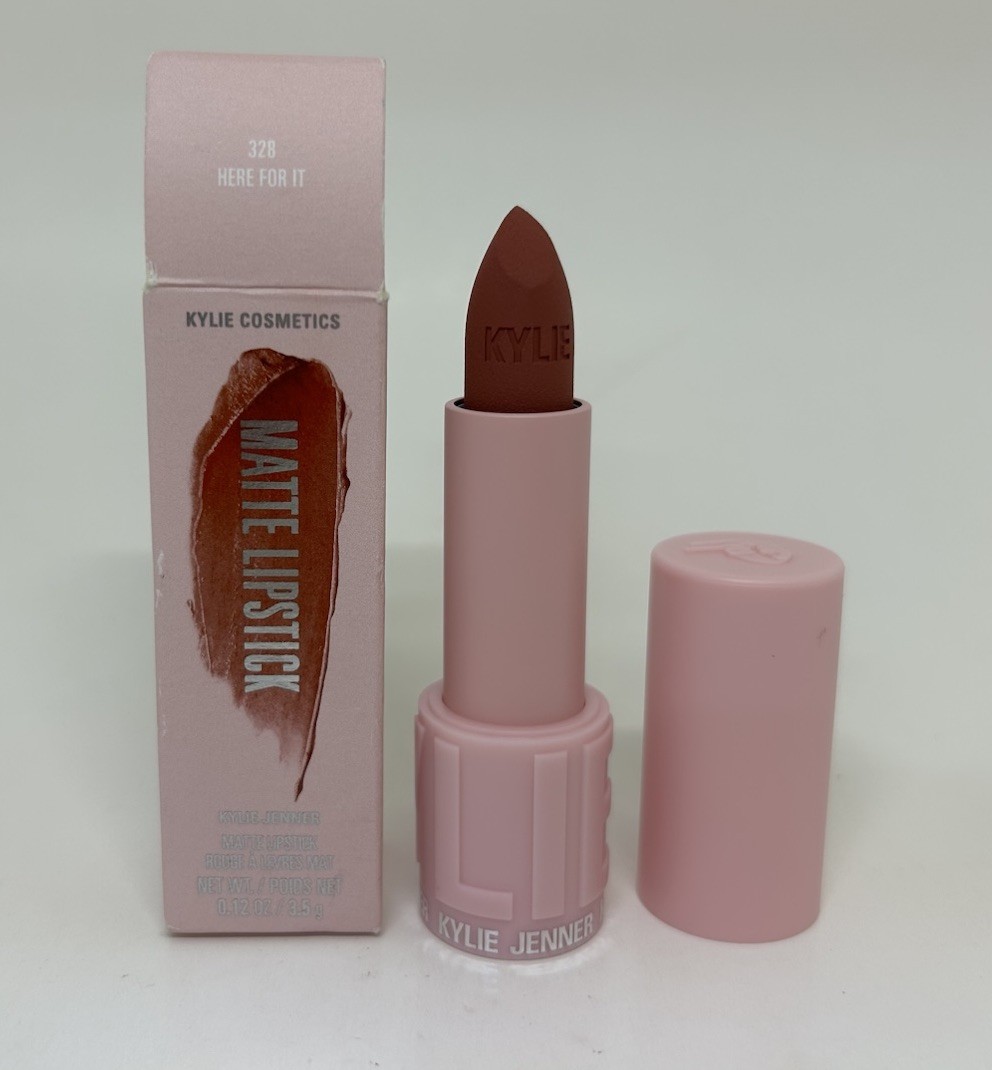 Kylie Cosmetics Kylie Jenner Matte Lipstick 328 HERE FOR IT .12 oz NEW W/BOX