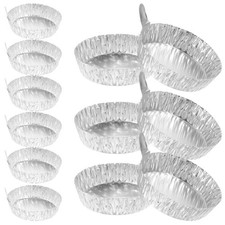 100 Pcs Lab Weighing Trays Plates with Handle Aluminum Sample Scale