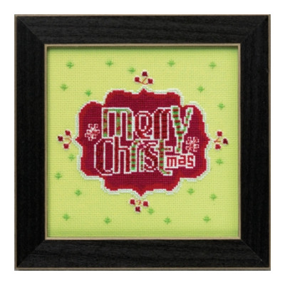 Mill Hill Merry Christmas Holiday Beaded Cross Stitch Kit Amylee Weeks
