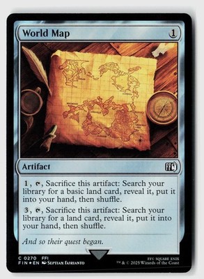 World Map #270 (Foil) (NM) Final Fantasy FIN Magic MTG