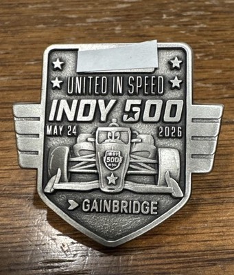 2026 Indianapolis Indy 500 Silver Badge Felix Rosenqvist Indy IMS Motor Speedway