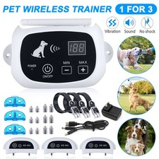 Electric Fence for 3Dogs 3 in 1 Wireless Dog Fence Collar Pet Containment System