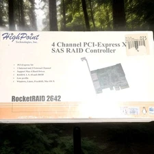 High Point Technologies Inc. 4 Channel PCI Express X4 SAS RAID Controller Rocket