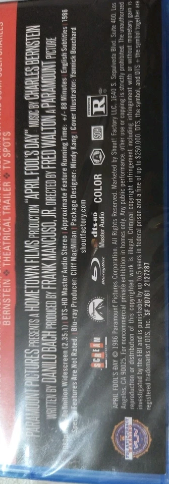 April Fool's Day (1986) (Blu-ray) Scream Factory w/ Slipcover NEW SEALED - Image 4 of 4