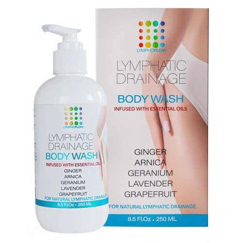 Gel de ducha de drenaje linfático, lavado corporal natural a base de hierbas para flotas linfáticas saludables... - Imagen 1 de 7