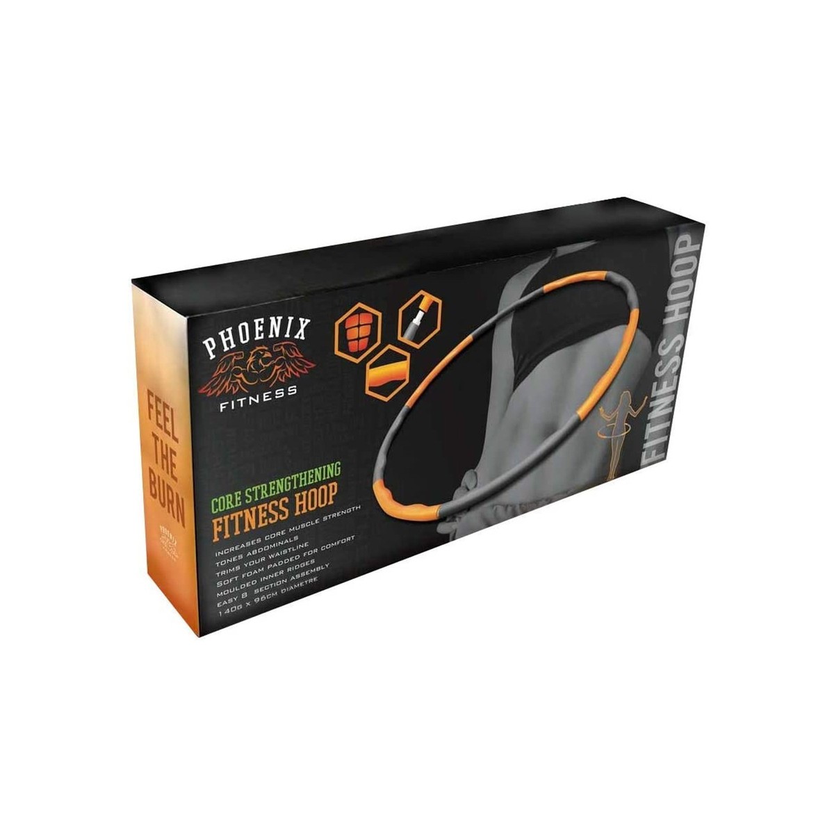 Phoenix Fitness Weighted Foam Hula Hoop Fitness Ring for