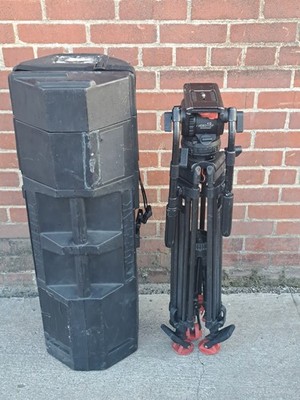 Sachtler Video 18P Head 5386 CF 100 ENG 2CF Legs 7007 Spreader Tuffpak Case