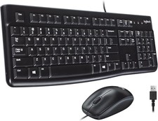 Logitech Desktop MK120 Durable, Comfortable, USB Mouse and keyboard Combo