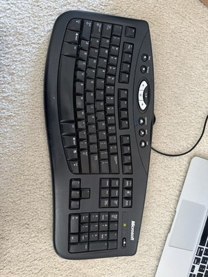 Microsoft Comfort Curve Ergonomic Keyboard 2000 v1.0 KU0459 Wired Tested Used
