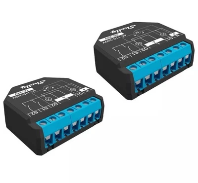 Relè interruttore a due canali, Wi-fi e bluetooth, Shelly Plus 2PM Pack x2