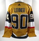 Robin Lehner Signed Adidas Vegas Golden Knights Gold Hockey Jersey Fanatics Auto