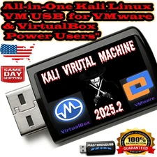Kali Linux 2025.2 Virtual Machine USB – Oracle VirtualBox & VMware Ready