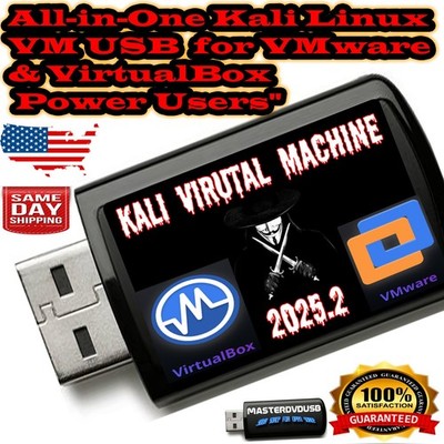 Kali Linux 2025.2 Virtual Machine USB   Oracle VirtualBox & VMware Ready