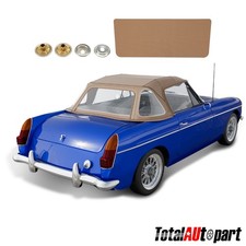 Saddle Convertible Soft Top W Plastic Window For Mgb Mg 71-80 Convertible Coupe