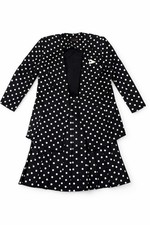 Casablanca Polka Dot Skirt Suit – Size 12 – Made in USA
