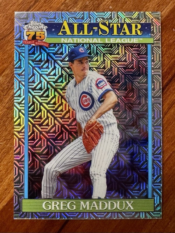 GREG MADDUX 2026 Topps Series 2 1991 Chrome All-Star Silver Pack Mojo Refractor