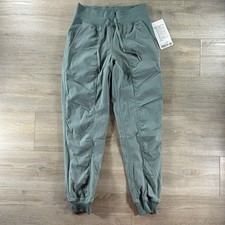 Lululemon Size 4 Dance Studio Mid-Rise Jogger Lined Crater Blue Adjustable