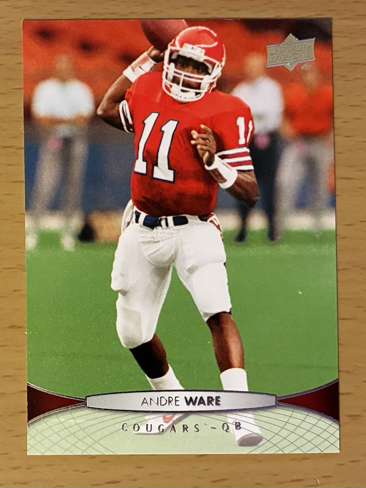 2012 UPPER DECK FOOTBALL ANDRE WARE HOUSTON COUGARS HEISMAN TROPHY