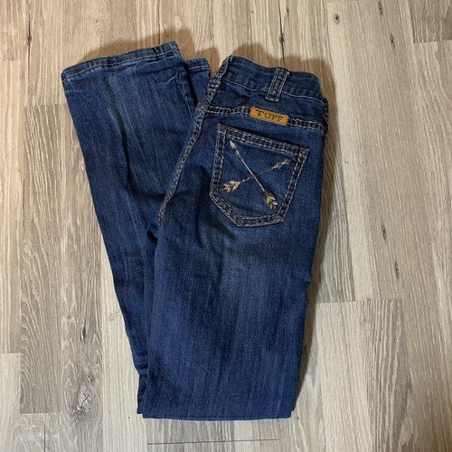 Cowgirl Tuff Co. Women Jean Sz 26x33 (Actual 26x32) Embroidered Arrows Western - Picture 7 of 13