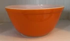Vintage Pyrex REVERSE PRIMARY Mixing Bowl  #402  Orange
