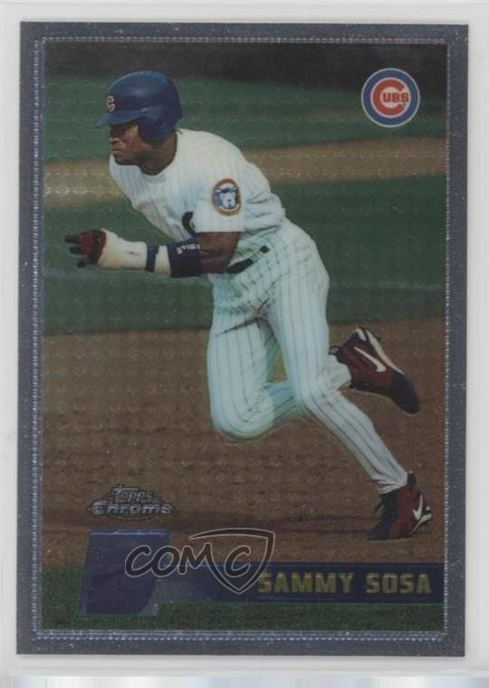 1996 Topps Chrome Sammy Sosa #99 0ha3