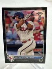 2022 Topps Chrome Ben Baller Matt Vierling RC Philadelphia Phillies #181