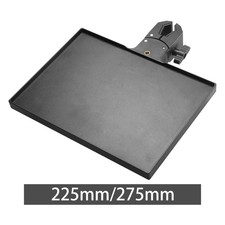 Microphone Stand Clamp on Utility Tray Phone Holder Sturdy Quick Installation