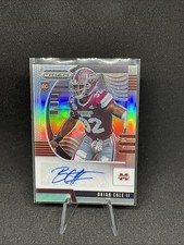 2020 Prizm Draft Picks Brian Cole II RC #254 Silver Prizm Rookie Auto M1
