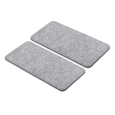 9.8''×5'' Felt Bag Base Shaper, 2pcs Bag Bottom Organizer Rectangle, Gray