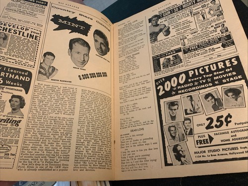 OCTOBER 1957 HIT PARADER music magazine ELVIS - DOLORES HART - Foto 5 di 8
