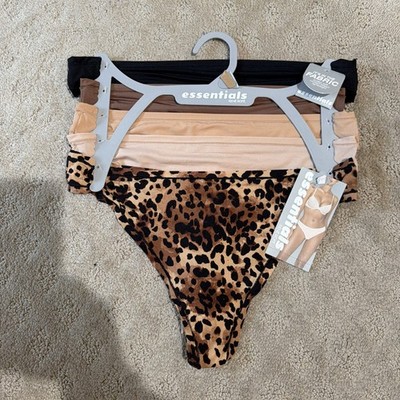 Essentials By Rene Rofe 5pk Multicolor Flexible Fit Thongs. Sz M. NWT!!!