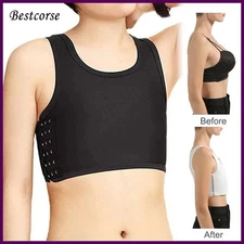 XS 5XL Plus Size Ftm Trans Binder Chest Binders Transboy Tomboy Pull Over.