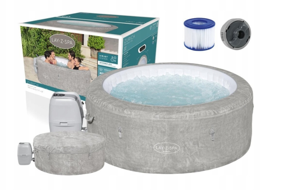 Bestway 60065 ZURICH Lay-Z Spa Bañera De Hidromasaje Para 4 Personas