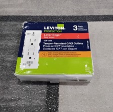 Leviton EGFT1-3W - 15A 125V - TR GFCI Outlets  3packs WHITE