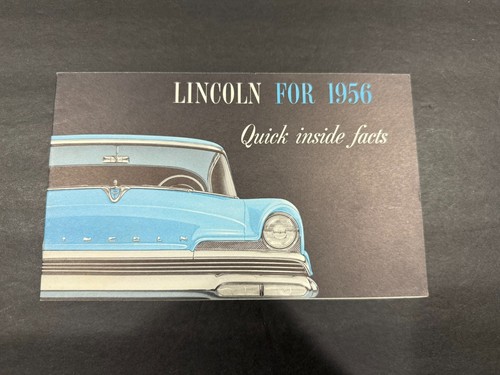 1952 & 1956 Lincoln Quick Facts ......Cosmopolitan and Carpri Cars.....2 Items - Picture 6 of 10